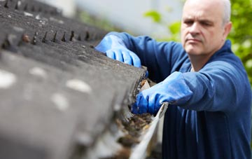 cleaning and inspecting Grindsbrook Booth roofs